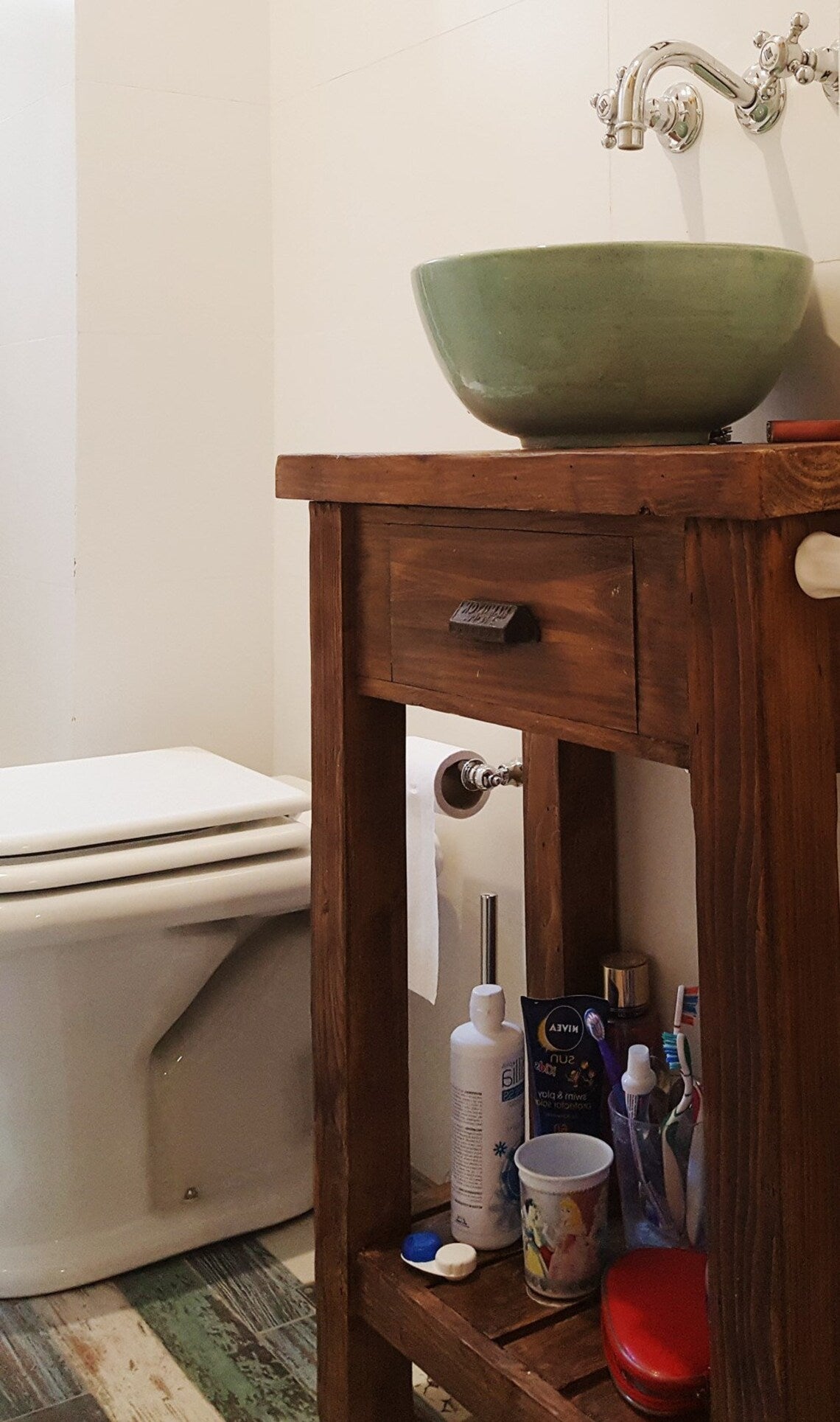 Reclaimed Wood Bathroom Vanity With Drawers • Makeup Vanity