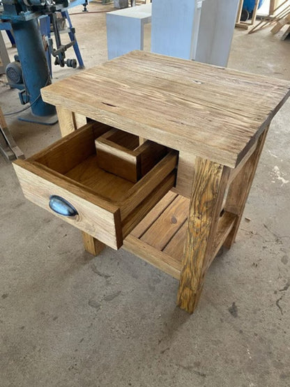 Reclaimed Wood Bathroom Vanity With Drawers • Makeup Vanity