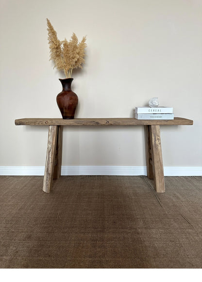 Reclaimed Wood Console Table  •  Handmade Rustic Furniture