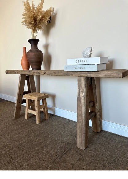 Reclaimed Wood Console Table  •  Handmade Rustic Furniture