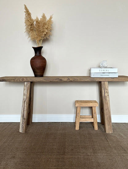 Narrow Wood Console Table  •  Handmade Rustic Entryway - Living Room Furniture