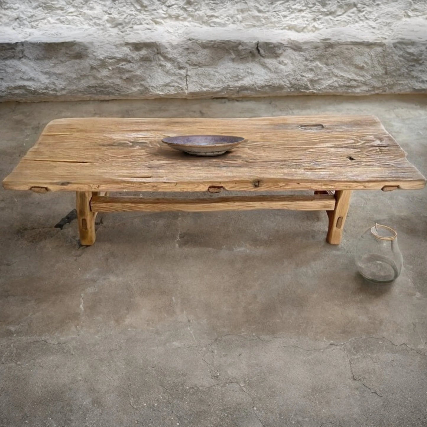 Rustic Low Coffee Table • Reclaimed Handmade Furniture