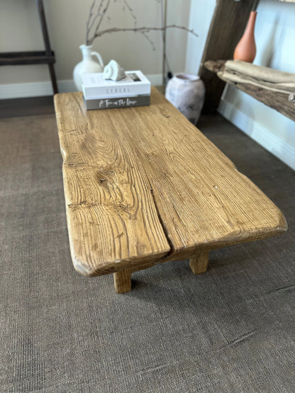 Unique Coffee Table • Reclaimed Custom Wood • Handmade Farmhouse Furniture