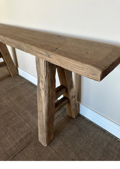 Narrow Wood Console Table  •  Handmade Rustic Entryway - Living Room Furniture