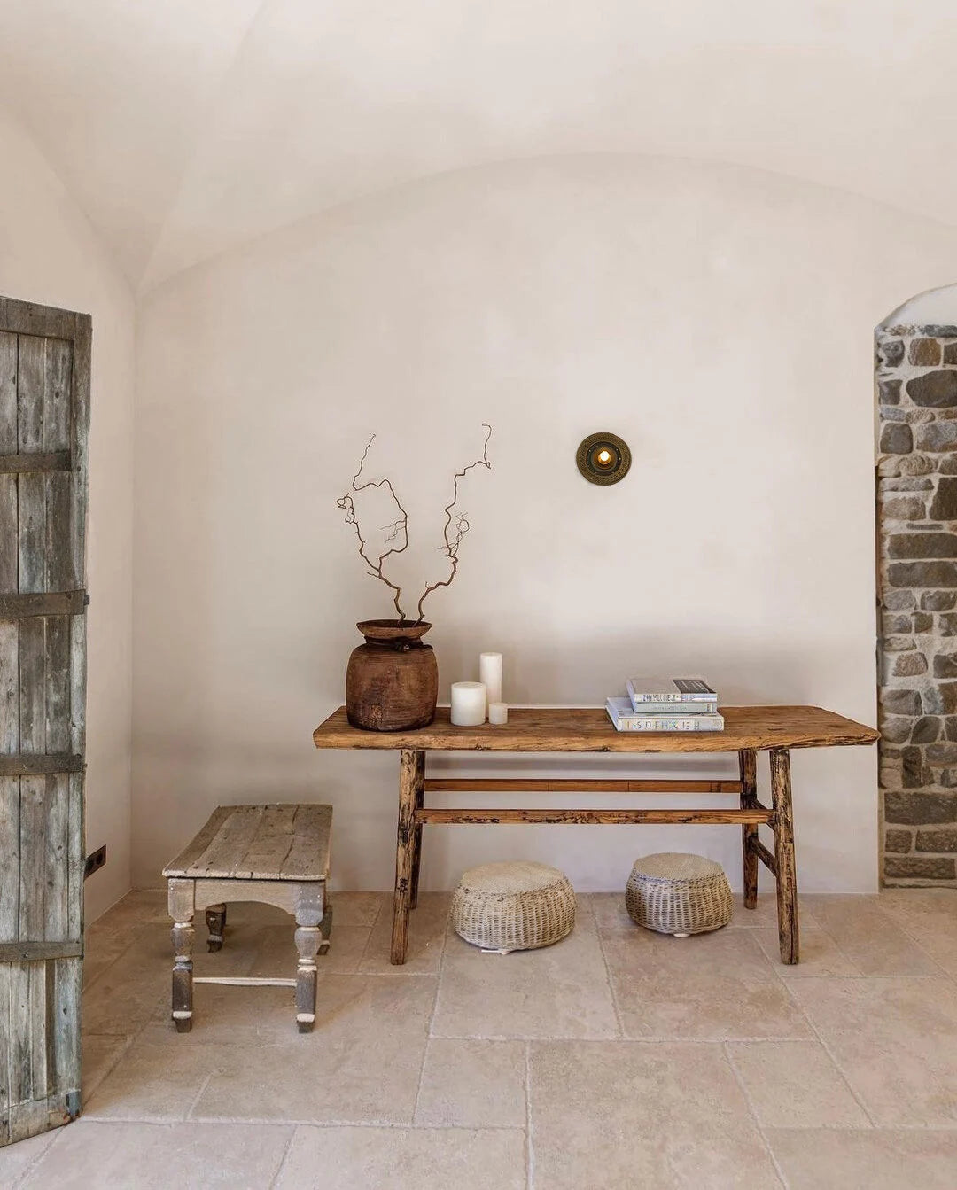 Handmade Rustic Entryway Furniture  •  Reclaimed Wood Console Dresser Table