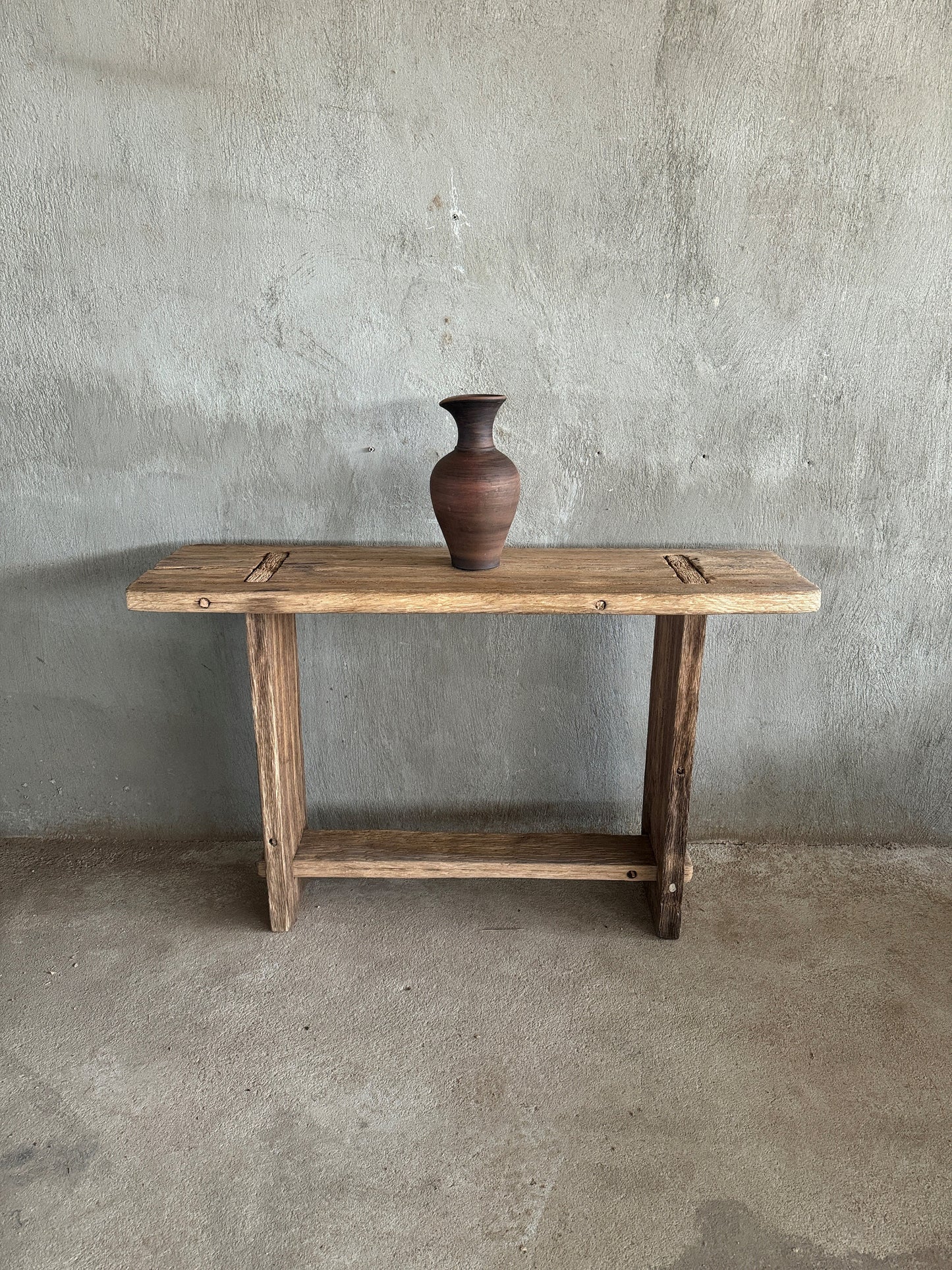 Reclaimed Wood Entryway Table With Shelves • Handmade Furniture Rustic Console Table