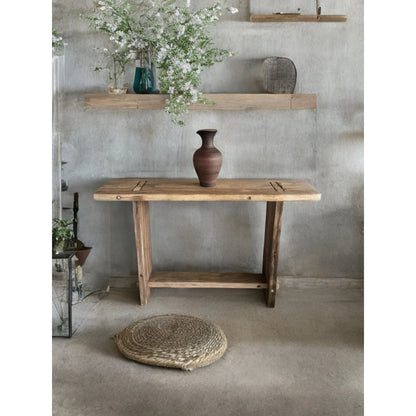 Reclaimed Wood Entryway Table With Shelves • Handmade Furniture Rustic Console Table