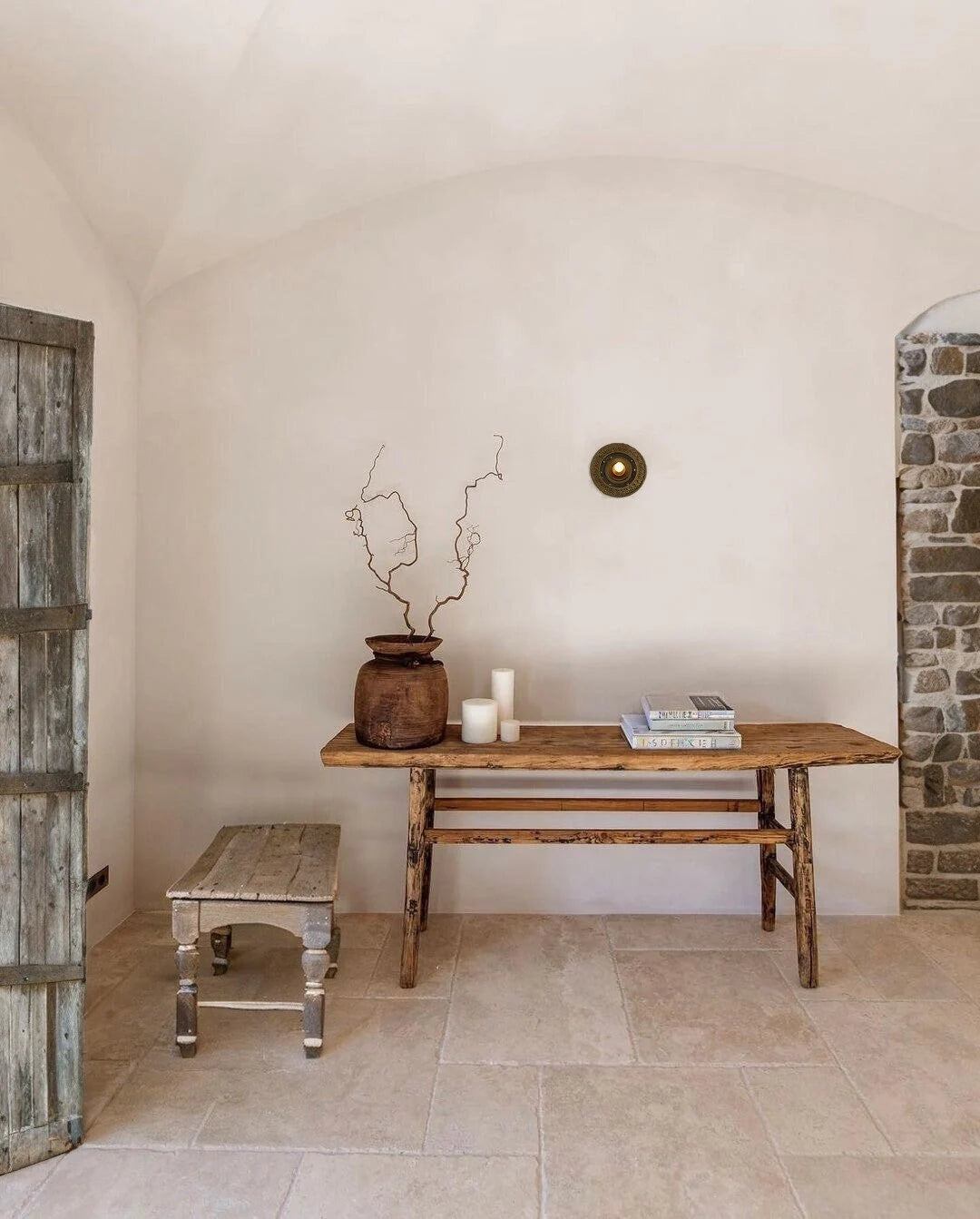 Handmade Rustic Entryway Furniture  •  Reclaimed Wood Console Dresser Table