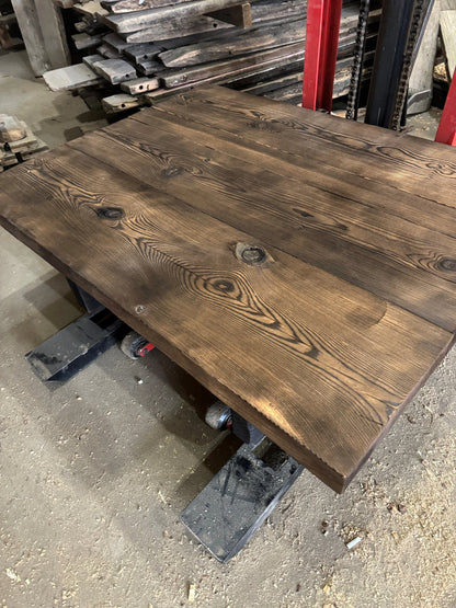 Reclaimed Wood Rustic Modern Coffee Table  • Smooth Brown Living Room Furniture